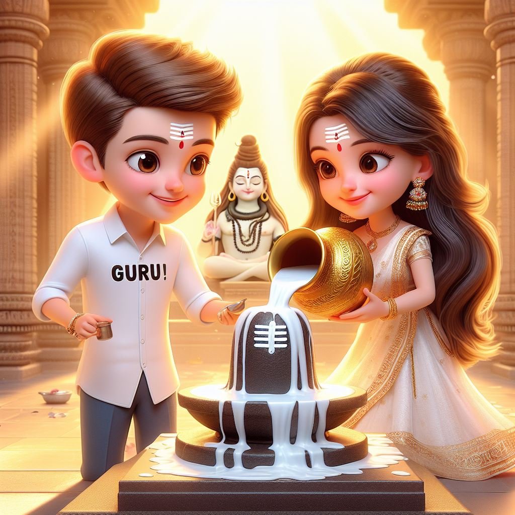 Maha Shivratri Couple Name Ai image Editing